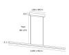 TORBEN 240 LINEAR PENDANT BLACK